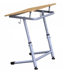 Single-seat adjustable desk, article number PL-OP3-5