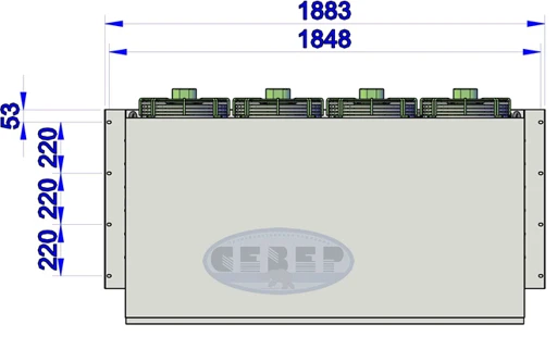 Wall-Mounted Refrigeration Monoblock SEVER BGM 535 S