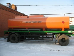 Tank trailer for petroleum products and mechanised refuelling with fuel dispensing measurement 4671S3-10