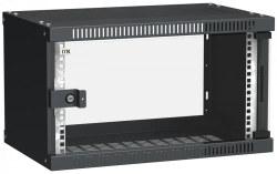 LWE5-06U53-GF ITK LINEA WE 6U 550x350mm glass door black