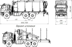 Sorting truck with GM/CMU (logging truck with GM/CMU) 5908FA