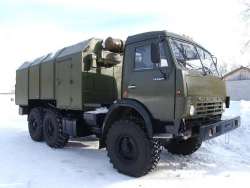 Cable-living machine (KZhM I-17) on chassis KAMAZ-5350