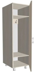 Single-leaf cupboard for clothes KSShm 1-01