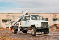 AGP-18T autohydro lift GAZ-33086 with 5-seat cabin 17.8M 250KG 9.5M