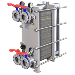 Collapsible plate heat exchangers with instrumentation and gates RTO-25.1VA