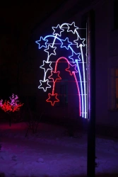 LED console (LED panel) "Starfall" - decorative street lamp on brackets (modifications 220V, 24V,12