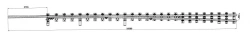 Straight frame rail with curved shank of project H01.001.1000.00-01