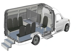 Special vehicle type 298943 of category N1 on the basis of UAZ-236021 and category N1G on the basis of UAZ-236022 mobile mobile