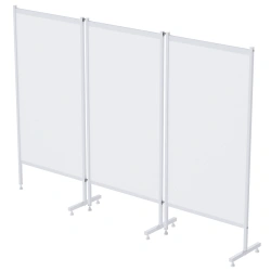 ?? - "???"(???-35303-01) Medical screen of stainless steel, without wheels, three-sectional