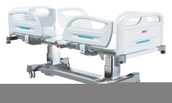 MEGI Meli 2 Medical functional bed with column-type electric height adjustment, plastic backrests, p