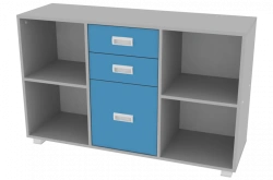 Drawer cabinet with 3 drawers 1189x380x758mm (WxHxH)