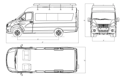 Cars of modifications 3008HA -1, 3008HA -2 based on GAZ chassis of modifications A31R22, A31R32, A32R22, A32R32.