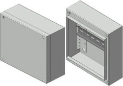 Reinforced wall-mounted distribution cabinet SHRNu-200x200x80