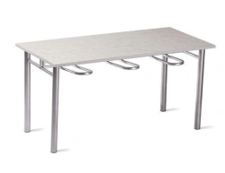 Universal dining table with removable hangers