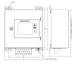 Switchboard for control of signal-distinguishing lanterns, manoeuvre direction lamp and tiphon KFM-24-12CSM