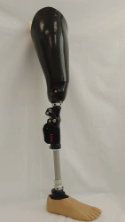 Modular hip prosthesis with microprocessor control