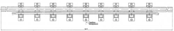 Cross rail with counter rail of the project 2750.07.000-03