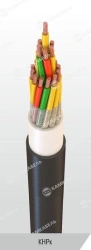 Marine cables with copper conductors with rubber insulation in sheath made of polyvinylchloride plastic for alternating voltage