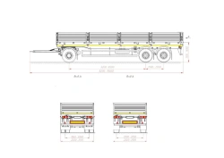 Trailer 843431 (loading space design - load-bearing frame, platform, sides)