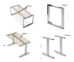 METALLCONCEPT supports of QUADRO series, marking "ALSAV".