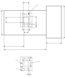 Sheet for laparoscopic operations, forming part of the Disposable Nonwoven Linen Set for restricting surgical operations.
