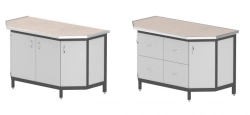 Laboratory end table of SLT series