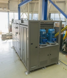 Oil pressure unit CTR-KV-D2-0161 with ND protection block, with nitrogen accumulator blocks for steam turbine according to ?? UT