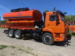 Road combined machine KO-823-10 (on the basis of KAMAZ 65115-A5, 65115-50, 65115-RR, 65115-RS, 65115-5H chassis)