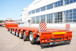 Semitrailer Tverstroimash 99397 modification 99397E-04 variant - platform with slope