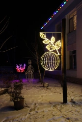 LED console (LED panel) "Tangerine" - decorative street lamp on brackets (modifications 220V, 24V,12V), ar