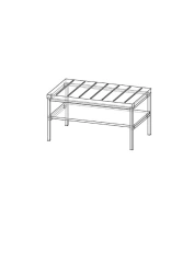 Suitcase stand on metal base "MNS B 1"