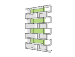One-sided shelving unit ST-8