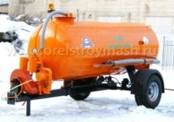 Machine for municipal economy Semi-trailer tractor type MV-4,2 (Vacuum machine) hopper capacity 4,2 m.cu.