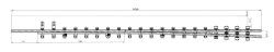 UIC60 type frame rail with spur of 1/9 type UIC60 (project ???.8366.11.000/-01/-02/-03)