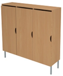 Multi-sectional cupboard for children's clothes on metal frame: MD 01.04.02.03