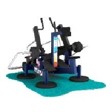 7.70 TRP Outdoor strength training machine for back, biceps, abs muscles development with variable load from sitting position