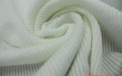 Cotton knitted fabric bleached ribana 100% cotton