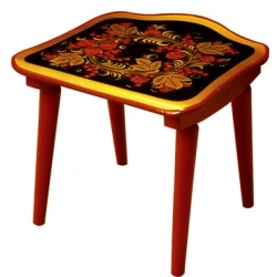 Stool for children with Khokhloma painting 260?300?290?? art.74010000000