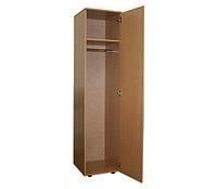 Single-leaf wooden cupboard
