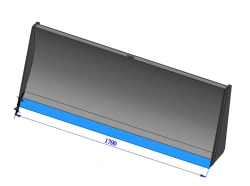 Replacement implement for front loader P320-A: mouldboard P320-3A