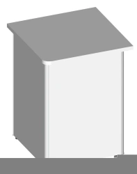 Laboratory wall table SU 750 "Labromed-3" from laboratory tables "LABROMED-3" according to TU 9452-010-13305037-2008