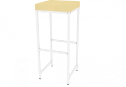 High chair with upholstered seat 350x350x820mm (WxHxH)