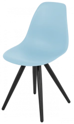 Metal frame chair with plastic seat, model SP18