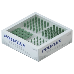 POLIFLEX dental elastic heads, set of 100 pcs, pre-treatment, any shape SK11, SK12, SK13, SK14,
