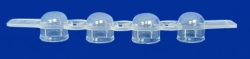 Non-sterile polymer tube for in vitro diagnostics according to TU 32.50.50-021-54287340-2022: Tube 7 convex in a strip of 4 piec