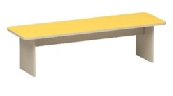 Bench. Size (w x d x h): 1100x350x270mm. (Furniture for kindergartens brand "Interior" series "TDI Kids")