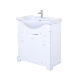 Cabinet under sink Aquaton Helen 85 white 1A218701EN0101.A218.7.01E.N01.0