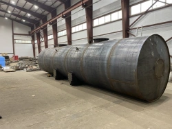 Horizontal steel tank for liquid media storage RGh
