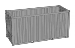 Container 1SSS for bulk goods without pressure with gross weight 36000 kg. model - AVM - 056