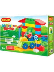 Bauer "Railway" Children's Educational Constructor Toy 51 pieces in a box, article 704